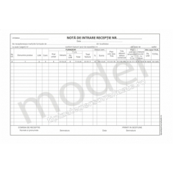 Nota de Intrare-Receptie cu TVA, Carnet A4, 1 Ex., 100 File Nota de Intrare-Receptie cu TVA, Carnet A4, 1 Ex., 100 File